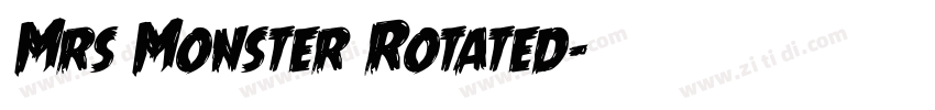 Mrs Monster Rotated字体转换